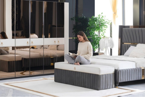 Design benches footstool chair wood stool luxury bench fabric stool bench