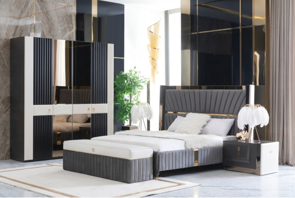 Bed frame beds wood hotel bed frame gray furniture bed double beds modern