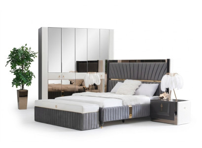 Bed frame beds wood hotel bed frame gray furniture bed double beds modern