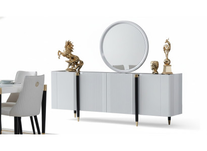 Dresser mirror dresser console furniture Italian style set 2-piece set