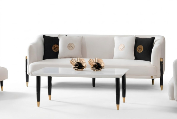Design Sofa 3 Seater Design 210cm Luxury Sofas Couch 3-seater New Textile Sofa Furniture