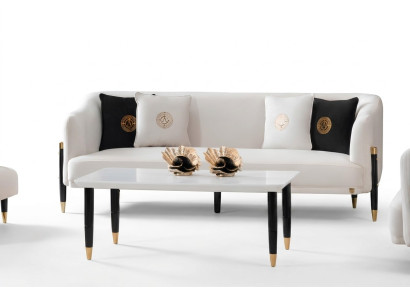 Design Sofa 3 Seater Design 210cm Luxury Sofas Couch 3-seater New Textile Sofa Furniture