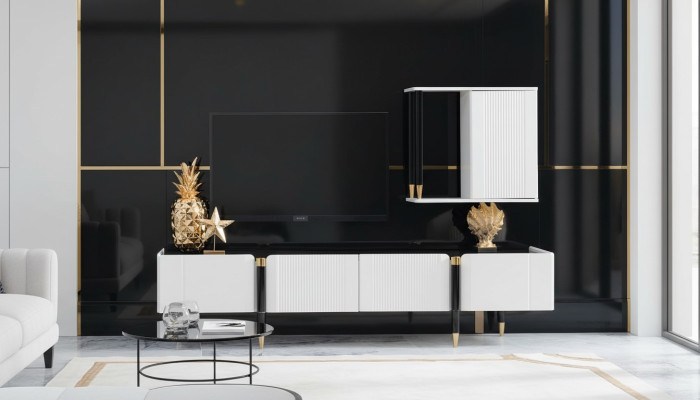 Sideboard cabinet TV wood lowboard dresser design furniture new living wall RTV cabinet