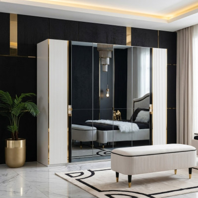 Wardrobe Furniture Cabinet Italian Style Luxury Wardrobes Bedroom Gold