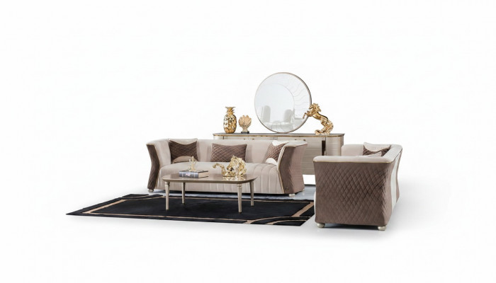 Three-seater sofa set couch sofa luxury 3+3 seat sofa set couch upholstery