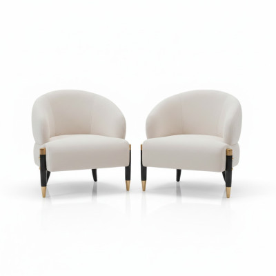 Textile 2x Chair Cushion Chairs Gastro Fabric Dining Room New Design Chair Set