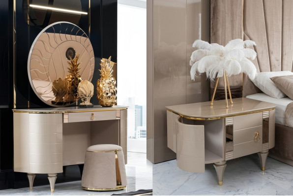 Console table vanity dressing table stool new 2-piece set tables makeup table