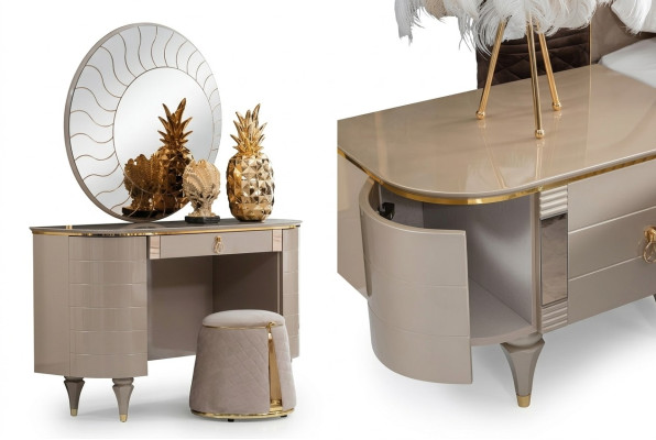 Console table vanity dressing table stool new 2-piece set tables makeup table