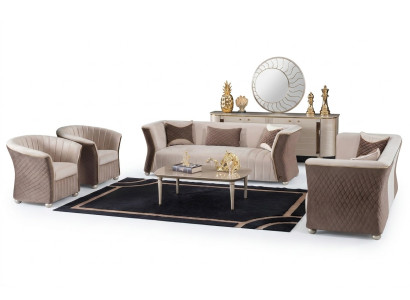 Modern luxury elegant seating set 3+3+1+1 seater design sofas upholstered furniture sofas