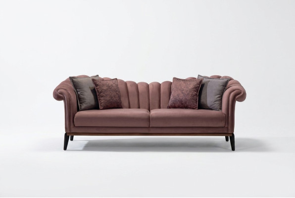 Three-seater luxury 3-seater couch upholstered sofa leather fabric textile couches new
