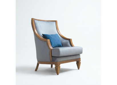 Modern gray fabric armchair single-seater leather 1-seater living room new