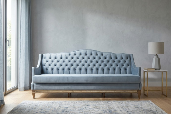 Luxury Furniture Upholstered Couch Wood Italian Upholstered Sofa Classic Couches
