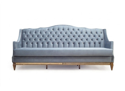 Luxury Furniture Upholstered Couch Wood Italian Upholstered Sofa Classic Couches