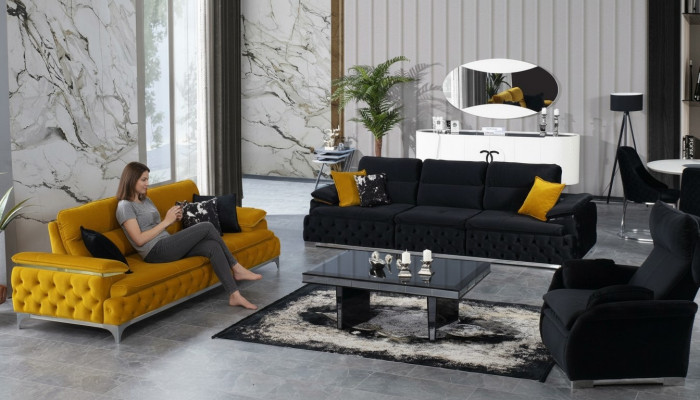 Sofa set 3+3+1 seater sofa couch upholstery set couches fabric