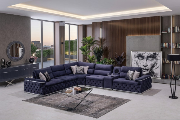 Sectional sofa L-shape Chesterfield furniture sofa design furniture Italy
