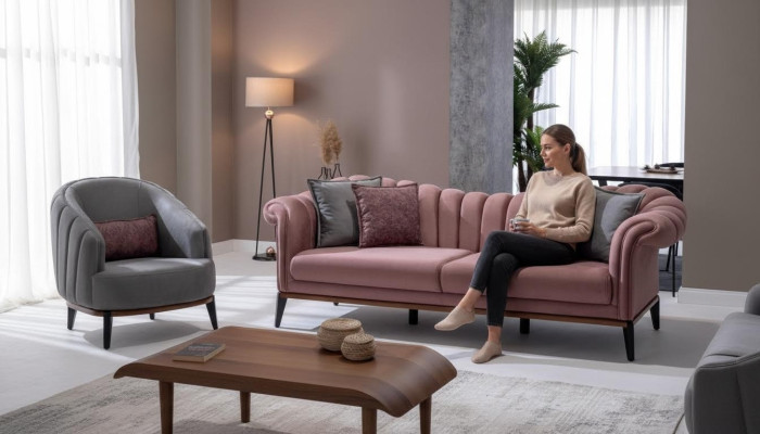 Designer couch sofas set sofa 3 seater + 1 seater sofa set upholstery