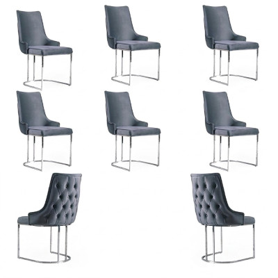 Dining room chairs Chesterfield armchair modern set 6x chair set group new