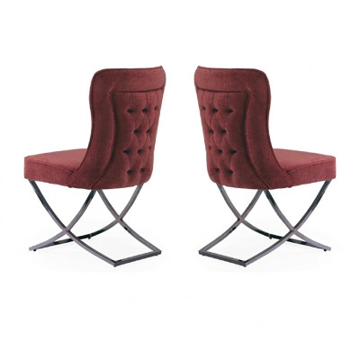 Chesterfield Hotel Set Textile Upholstery Group 2x Set Design Chair