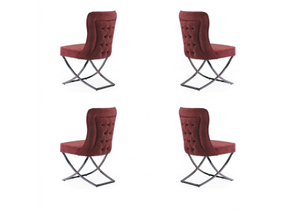 Dining room chair set, armchair design, 4x chairs set, group upholstery.