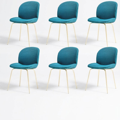 Green chairs 6x luxury modern dining room chair chairs seat modern wood