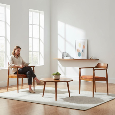Dining room set chair suite 4x chairs seat cushion solid wood