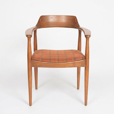 Set of 8 chairs design wood fabric upholstered chairs dining room textile
