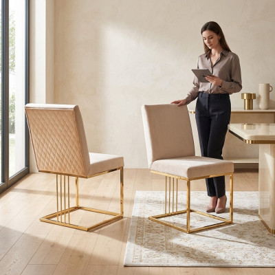Dining room chair furniture modern dining table chairs Italian style