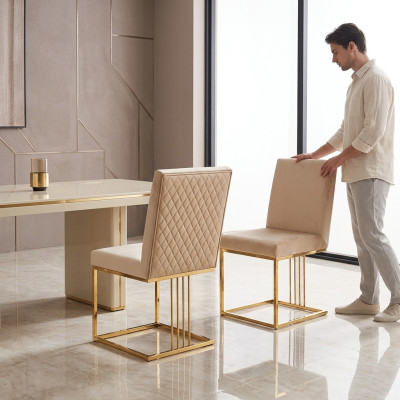 Design chair upholstery set 2x chair 100% textile chairs gastro dining room