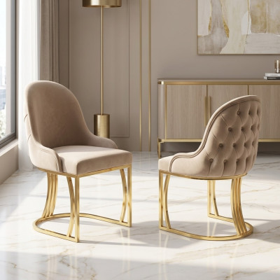 Dining room textile gastro chair design set 4x armchair fabric upholstered chairs