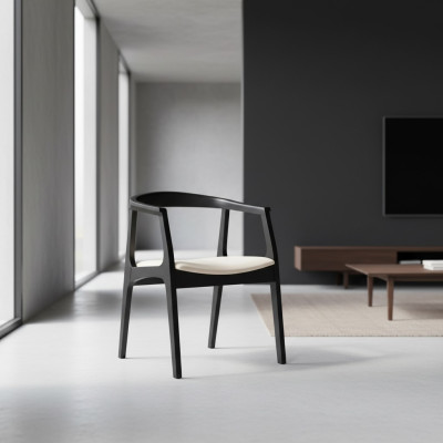 Dining room wood furniture chairs luxury design upholstered chair armrest seat office