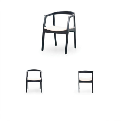 Dining room wood furniture chairs luxury design upholstered chair armrest seat office