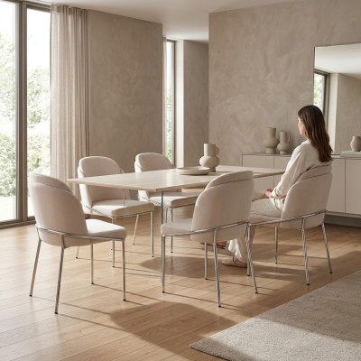 Chair 4X Chairs Set Group Dining Room Armchair Italian Style