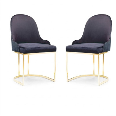 Dining room furniture set 2x chair luxury new blue elegant modern chair wood