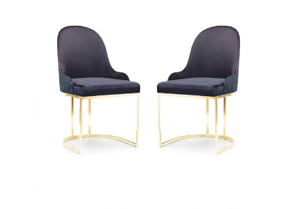 Dining room furniture set 2x chair luxury new blue elegant modern chair wood