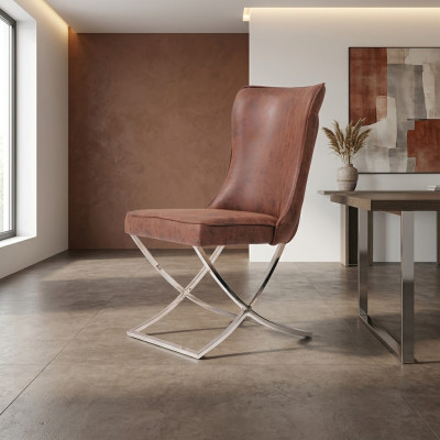 Dining room chairs, wood luxury armchair, chair, brown armchair, living room.