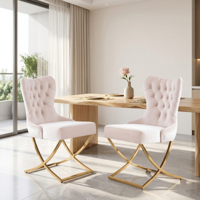 Modern chair seat cushion set dining room 2x chairs kitchen group