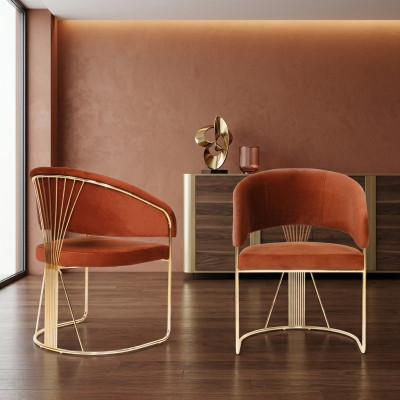 Dining room stainless steel 1x chair leather chair design upholstered chair seat back