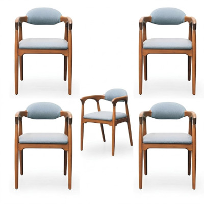 Dining room set 4x chair set chairs upholstered set dining group furniture group