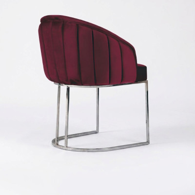 Modern armchair chair 1x dining room TV lounge upholstered chair textile