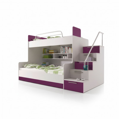 Lila bunk bed children's room beds loft bed high gloss furniture