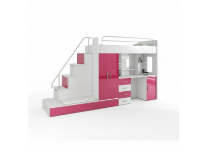 Loft beds bunk bed loft bed blue children's room beds bunk pink bed new