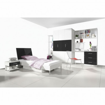 Bedroom youth children's room wardrobe bedside table table new 5-piece set.
