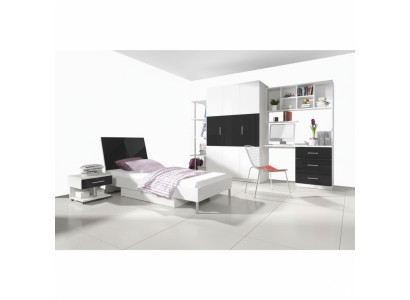 Bedroom youth children's room wardrobe bedside table table new 5-piece set.