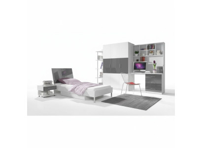 Bedroom Modern Wardrobe Bed Nightstand Table 5-piece Youth Children