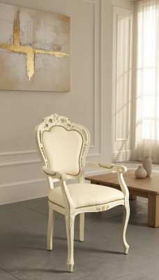 Chair Dining chair Furniture Chairs Wood Classic Luxury Design Armchair New