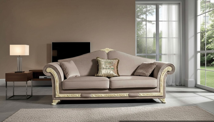 Sofa 3 Seater Luxury Furniture Living Room Three-Seater Classic Italian Design