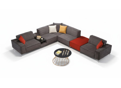 Corner sofa couch living landscape gray fabric couches sofa upholstery corner set new