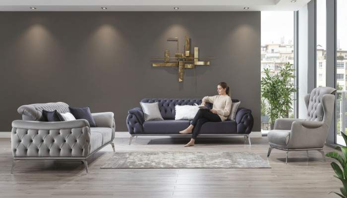 Armchair 1 Seater White Armchair Luxury Design Elegant Furniture Italian Style