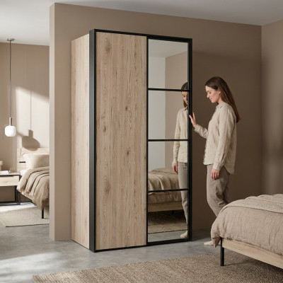 Loft wardrobe multipurpose cabinet wood cabinet cabinets furniture brown