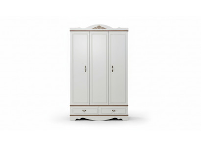 Wardrobe Luxury Classic Closet Furniture Wood Bedroom Cabinets White